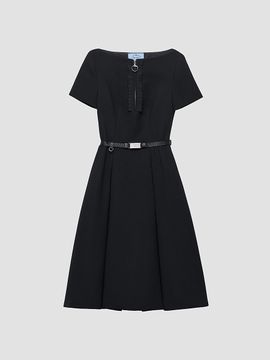 Prada Women's Embroidered Natte Fabric Dress