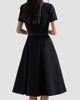 Prada Women's Embroidered Natte Fabric Dress - 4