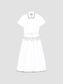 Prada Women's Embroidered Old Reps Cloth Dress