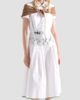Prada Women's Embroidered Old Reps Cloth Dress - 2