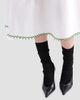 Prada Women's Embroidered Old Reps Cloth Dress - 6
