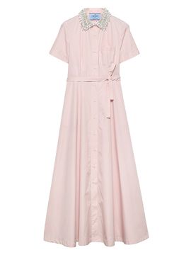 bl-nk emryn embroidered square-neck midi dress Nico Square Neck Midi Dress