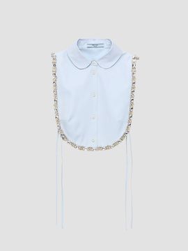 Prada Women's Embroidered Poplin Tie Vest