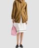 Prada Women's Embroidered Slubbed Fabric Skirt - 2