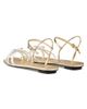 Prada Women's Flat Patent and Metallic Leather Sandals - 3