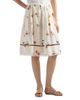 Prada Women's Floral Print Linen Skirt - 2