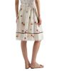 Prada Women's Floral Print Linen Skirt - 3