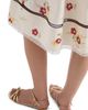 Prada Women's Floral Print Linen Skirt - 6
