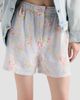 Prada Women's Floral Print Old Linen Shorts - 3