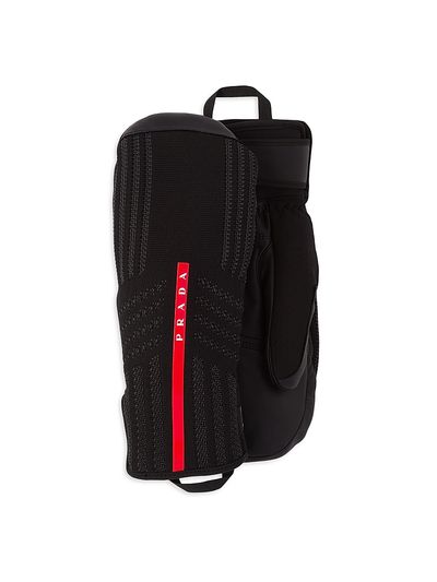 Prada Women's Gore-tex, Leather and Knit Ski Mittens