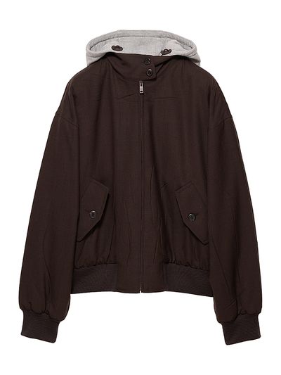 Prada Women's Hooded Rush Stitch Jacket