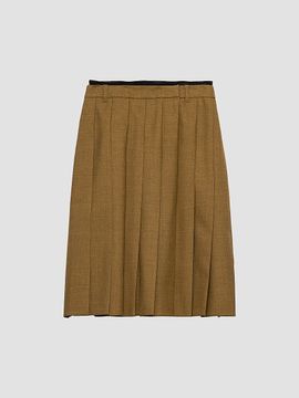 Prada Women's Hopsack Midi Skirt
