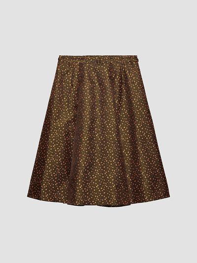 Prada Women's Jacquard Duchesse Skirt