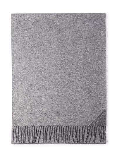 Prada Women's Jacquard Evening Silk, Cashmere and Lurex Scarf