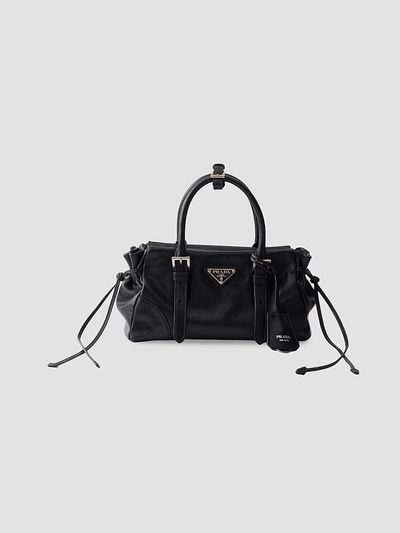 Prada Women's Karin Small Leather Top Handle Bag