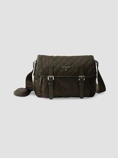 Prada Women's Large Quilted Nylon Shoulder Bag