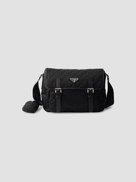 Prada Women's Large Quilted Re-Nylon Shoulder Bag