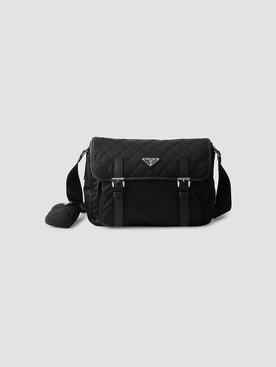 Prada Women's Large Quilted Re-Nylon Shoulder Bag