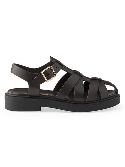 Prada Women's Leather Fisherman's Sandals