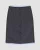 Prada Women's Light Mohair and Chambray Skirt - 1