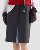 Prada Women's Light Mohair and Chambray Skirt - 2