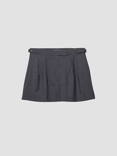 Prada Women's Light Mohair Mini Skirt