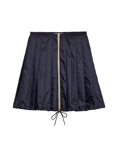 Prada Women's Light Re-Nylon Pleated Skirt