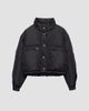 Prada Women's Lightweight Nylon Cropped Down Jacket - 1