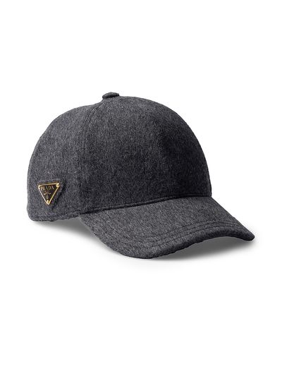 Prada Women's Loden Fabric Baseball Cap