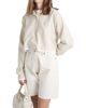 Prada Women's Long-Sleeved Piqué and Jersey Polo Shirt - 4