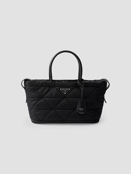 Prada Women's Medium Padded Nylon Top Handle Bag