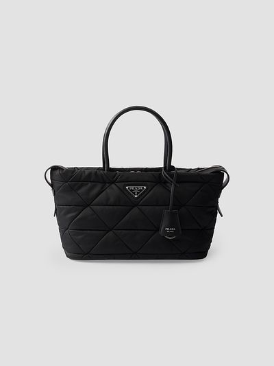 Prada Women's Medium Padded Nylon Top Handle Bag