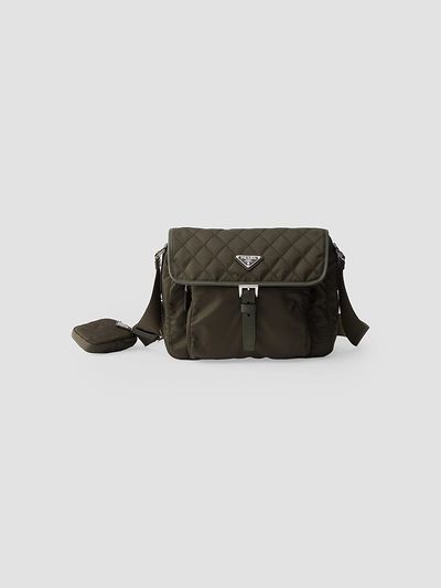 Prada Women's Medium Quilted Nylon Shoulder Bag