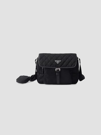 Prada Women's Medium Quilted Re-Nylon Shoulder Bag