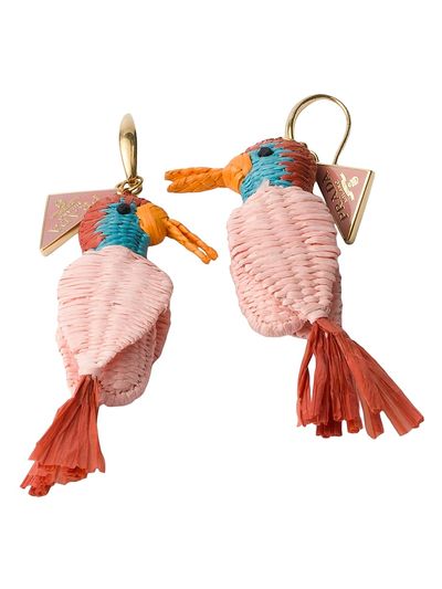 Prada Women's Metal and Crochet Earrings