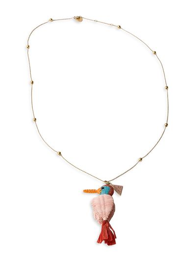 Prada Women's Metal and Crochet Necklace