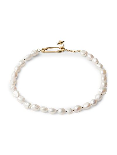 Prada Women's Metal and Pearl Necklace