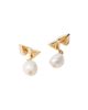 Prada Women's Metal Earrings with Pearls - 4