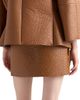 Prada Women's Nappa Leather Mini Skirt - 3