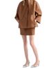 Prada Women's Nappa Leather Mini Skirt - 5