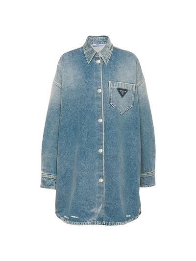 Prada Women's Oversized Denim Shirt