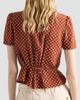 Prada Women's Polka-Dot Marocain Shirt - 3
