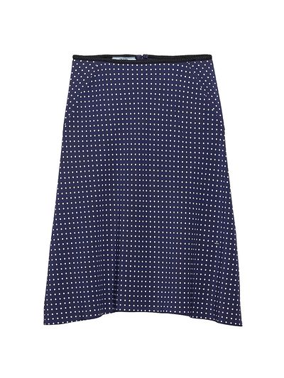 Prada Women's Polka-dot Marocain Skirt