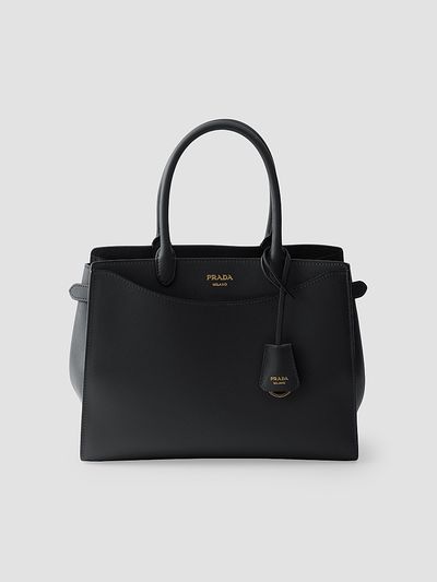 Prada Women's Prelude Large Leather Top Handle Bag