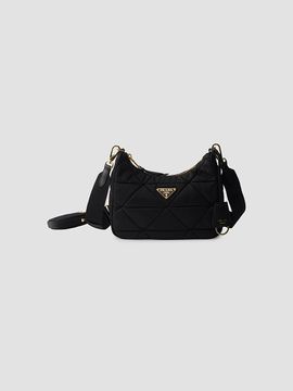 Prada Women's Quilted Re-Nylon Shoulder Bag