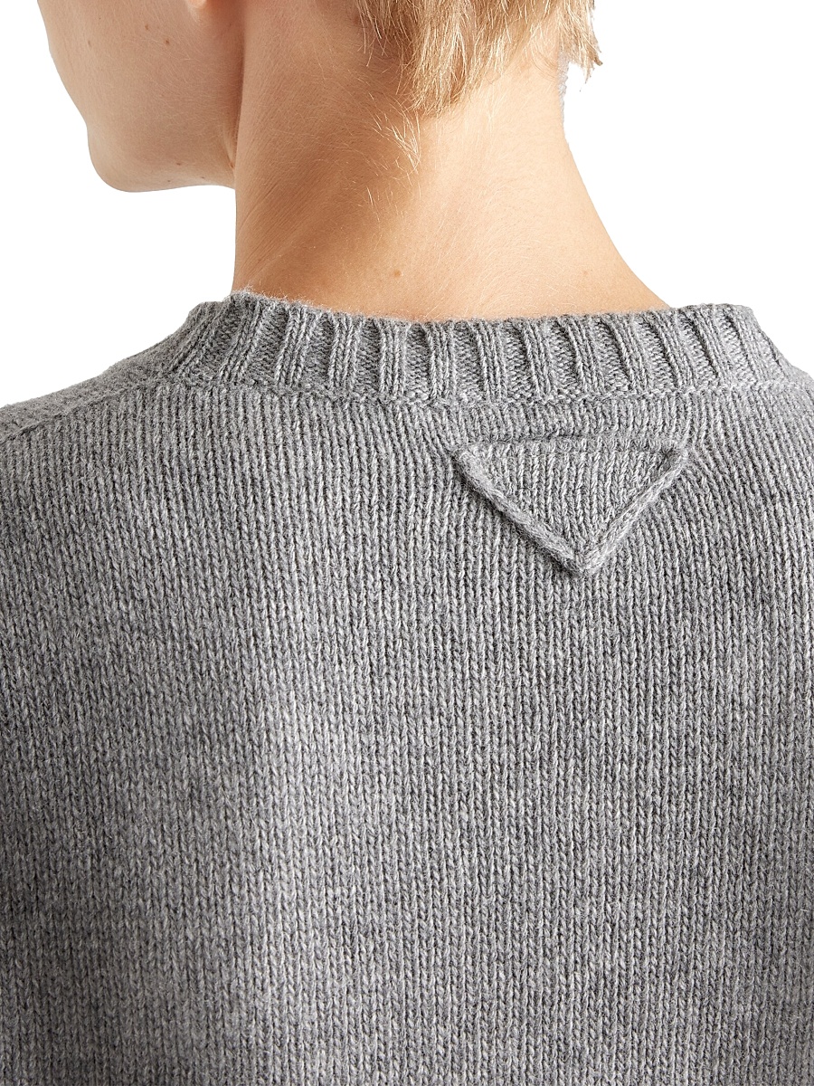 Prada - Women's Ribbed Knit Re-Cashmere Sweater