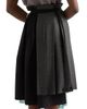 Prada Women's Rush Stitch Fabric Patchwork Skirt - 3