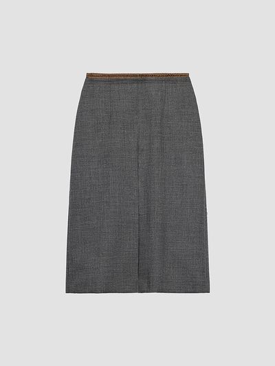 Prada Women's Rush Stitch Midi Skirt