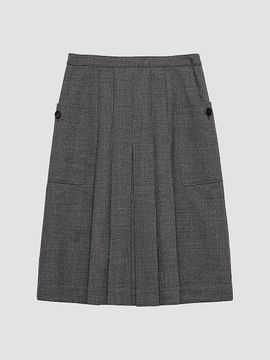 Prada Women's Rush Stitch Pleated Skirt