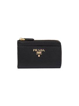Prada Women's Saffiano Leather Card Case Keychain